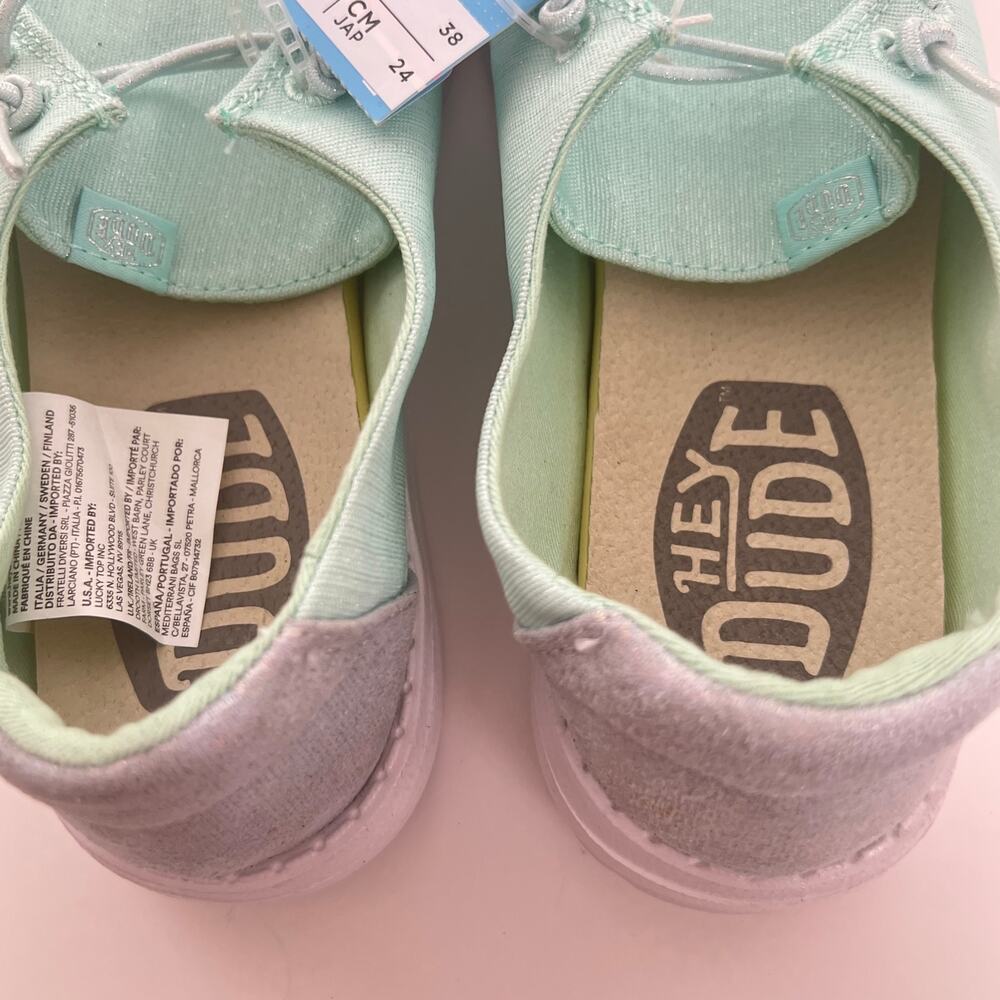 Hey Dude Wendy Glitter Slip on Shoe in Moon Stone Size Women 7 - Picture 6 of 11